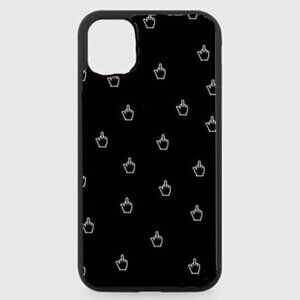 Black Middle Finger Phone Case